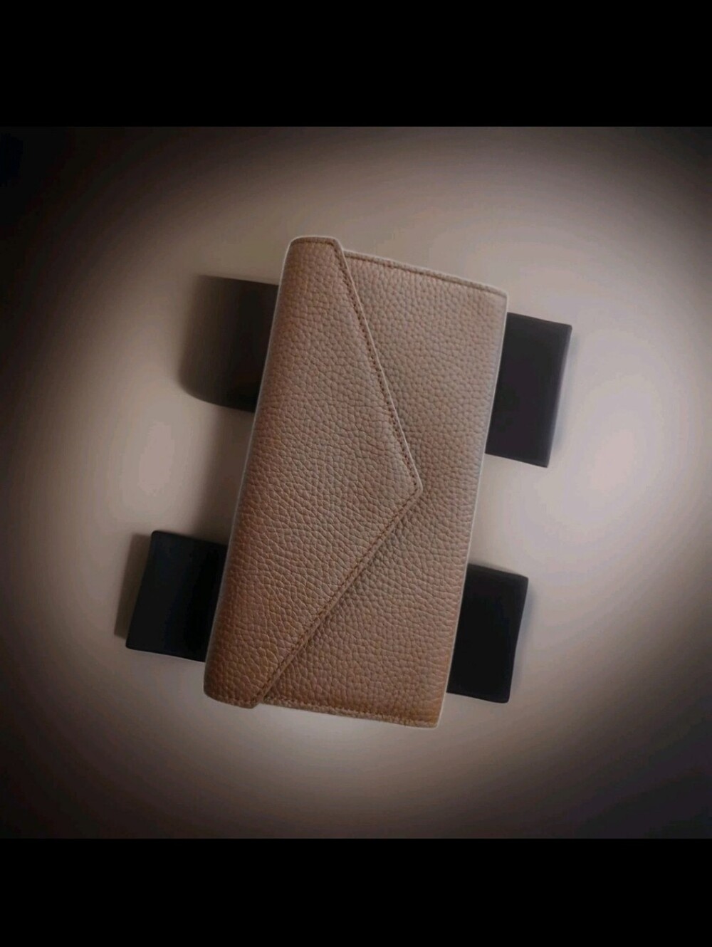Neely & Chloe Leather Baby Envelope Wallet Classic Coin Purse